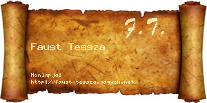 Faust Tessza névjegykártya